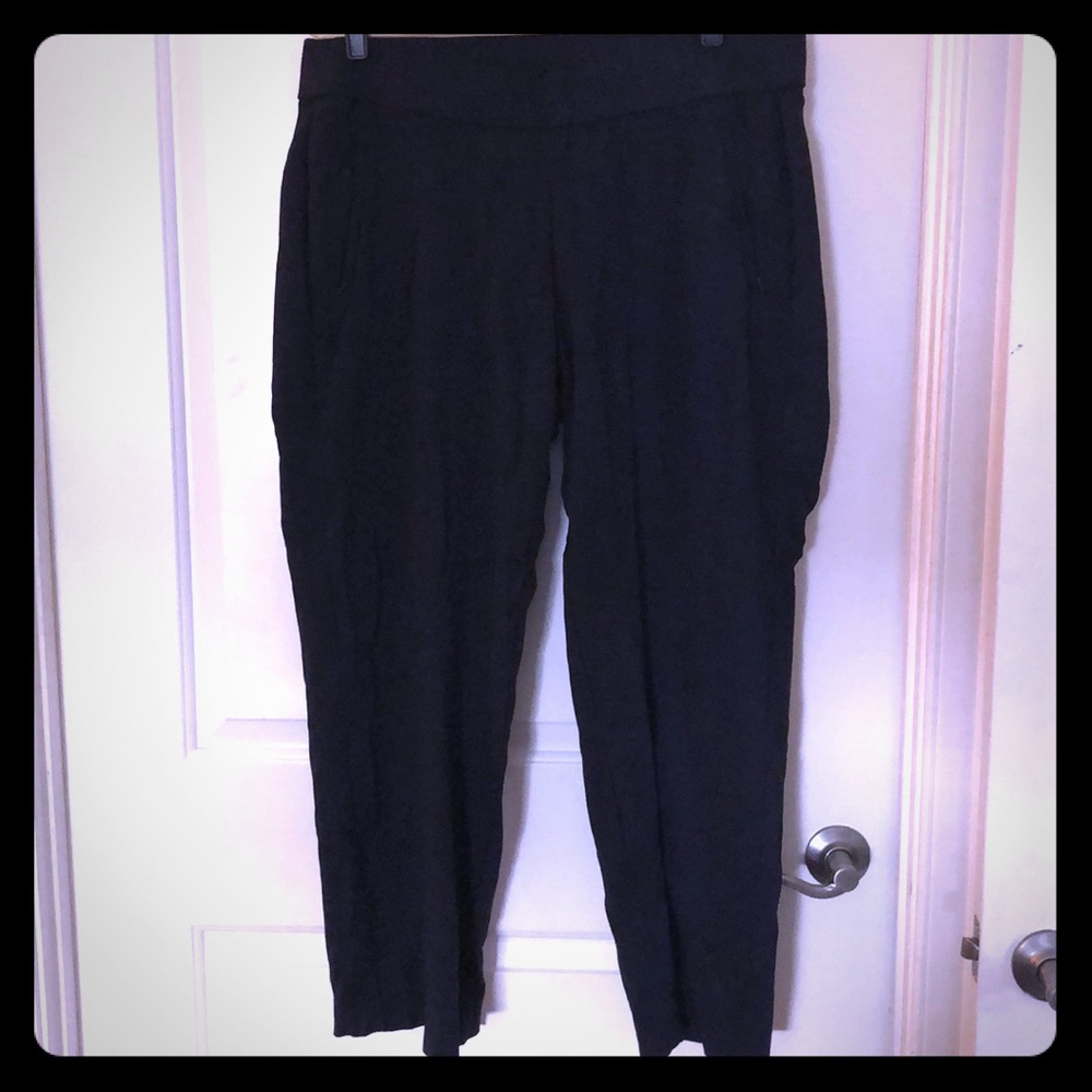 Navy blue ponte work pants
